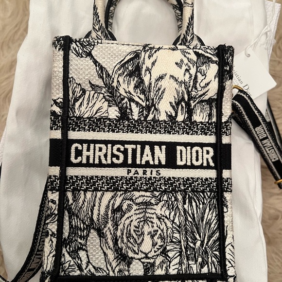 Dior Mini Vertical Book Tote on Strap - Picture 2 of 8